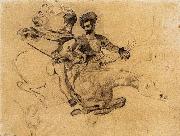Eugene Delacroix Illustration for Goethe's Faust oil painting